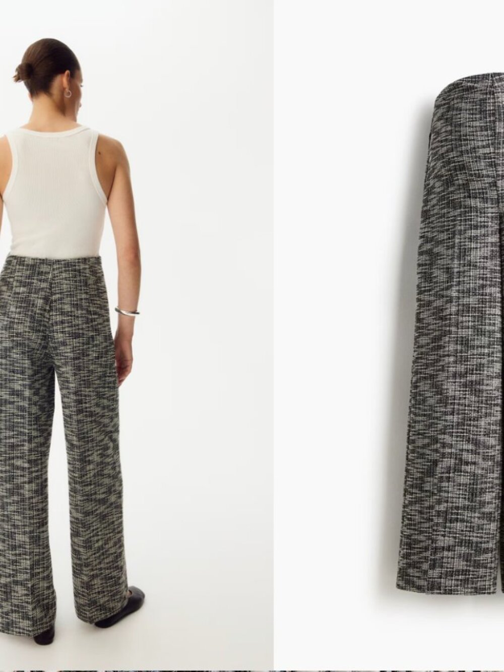 H&M Mama Wide-Leg Maternity Pants - Picture 3 of 4
